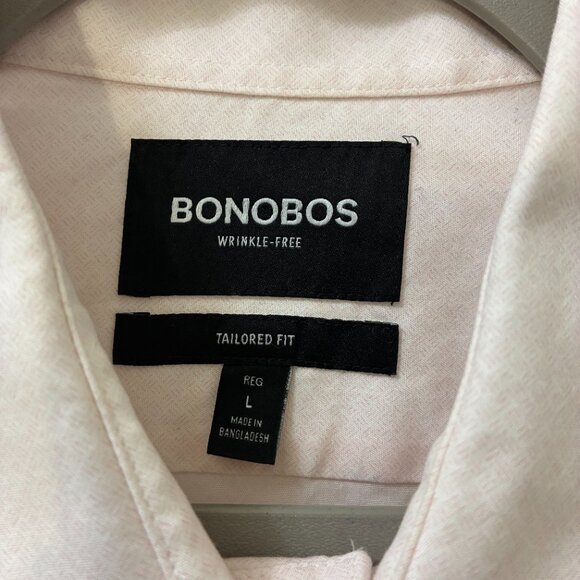 Bonobos Mens Pink Button Down Shirt (Size L) - Picture 3 of 6